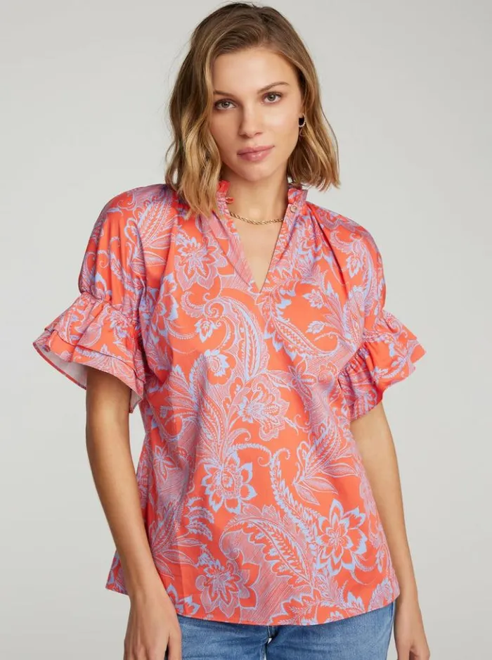 Women Robert Graham Tops Paige Shirt Pink