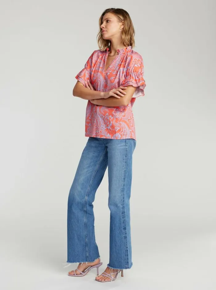 Women Robert Graham Tops Paige Shirt Pink