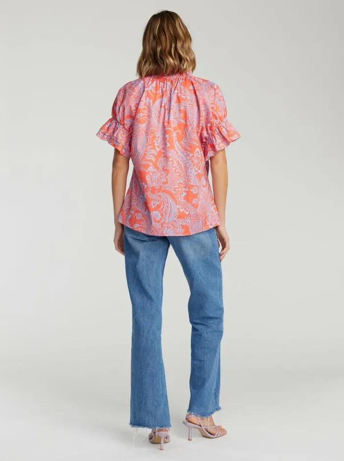 Women Robert Graham Tops Paige Shirt Pink