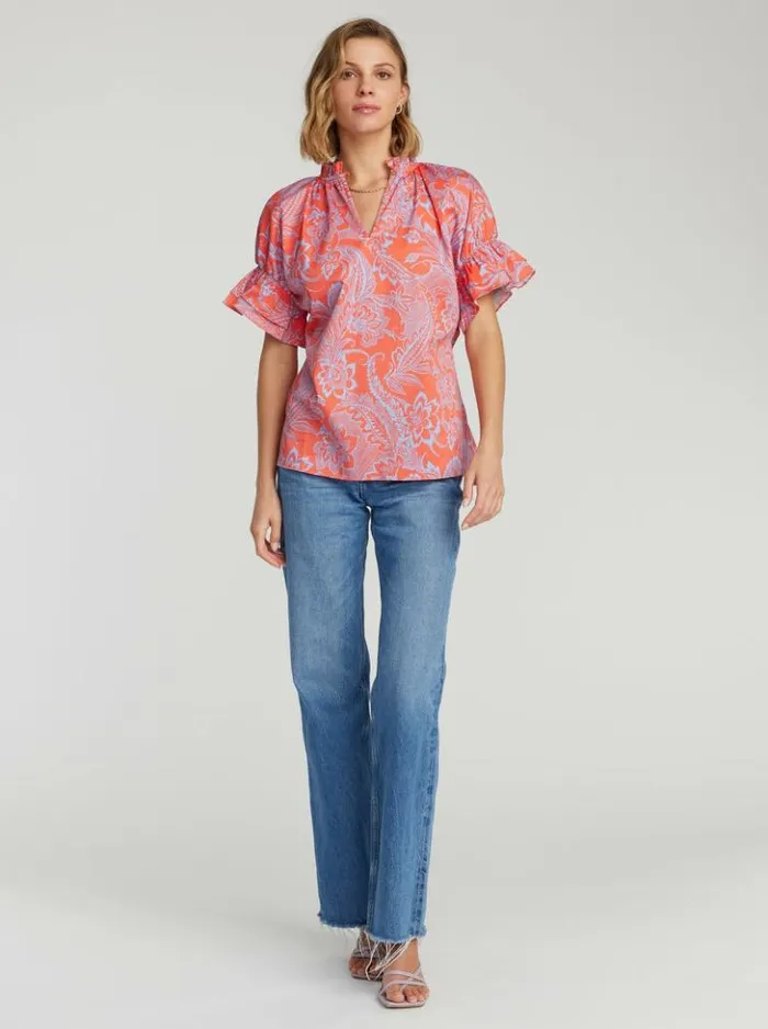 Women Robert Graham Tops Paige Shirt Pink