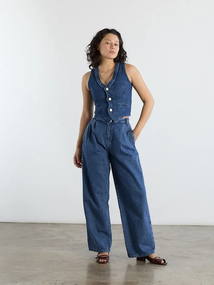 Women Sailor Jeans Vintage Wash Lisa Says Gah Denim