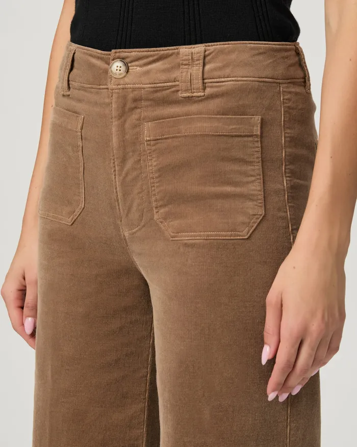 Women Sasha 32 Inch Wide Leg Pant 8211 Burnt Sugar Corduory Pants PAIGE Women Sasha 32 Inch Wide Leg Pant 8211 Burnt Sugar Corduory Pants PAIGE