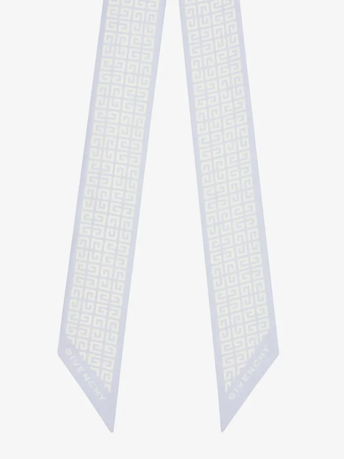 Women Scarves Givenchy 4G Bandeau In Silk Lavender Women Scarves Givenchy 4G Bandeau In Silk Lavender
