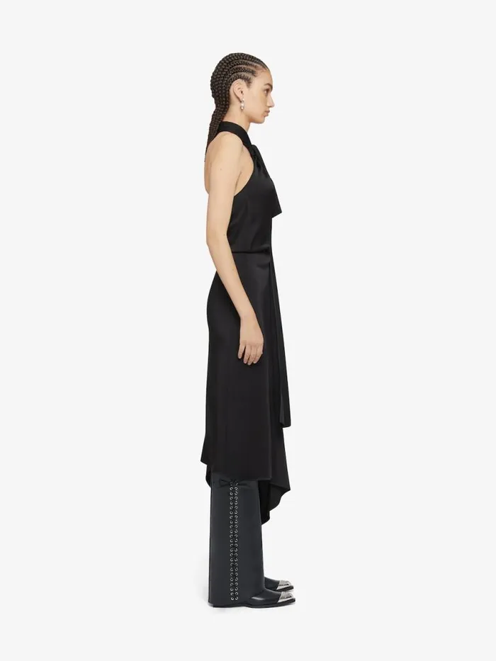Women Shark Lock Givenchy Shark Lock Cowboy Boots In Corset Style Leather Black
