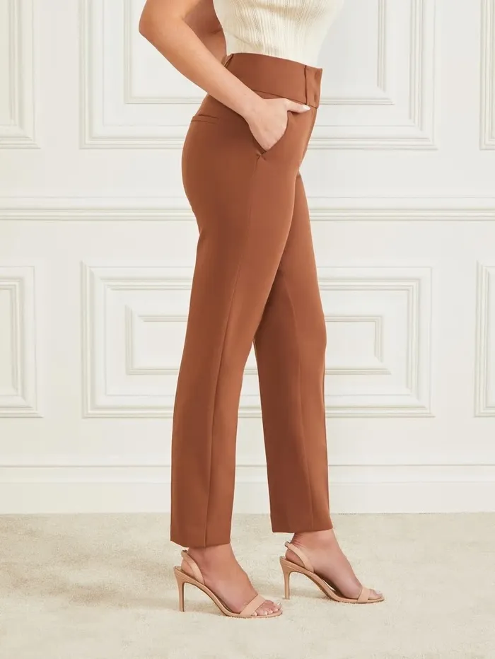 Women Shelly Pant Brown Beauty Bottoms GUESS Women Shelly Pant Brown Beauty Bottoms GUESS