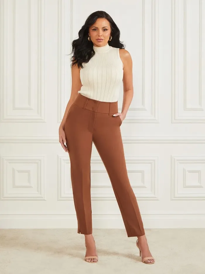 Women Shelly Pant Brown Beauty Bottoms GUESS Women Shelly Pant Brown Beauty Bottoms GUESS