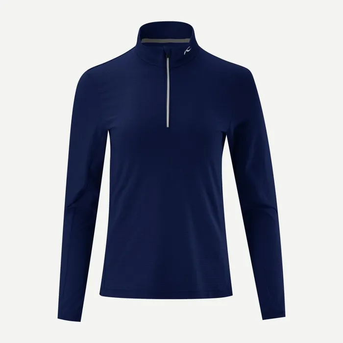 Women Shine Comfort HalfZip Atlanta Blue KJUS Midlayers and Sweaters