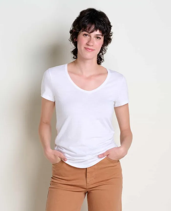 Women Shirts and Tops Toad and Co Marley II Short Sleeve Tee White