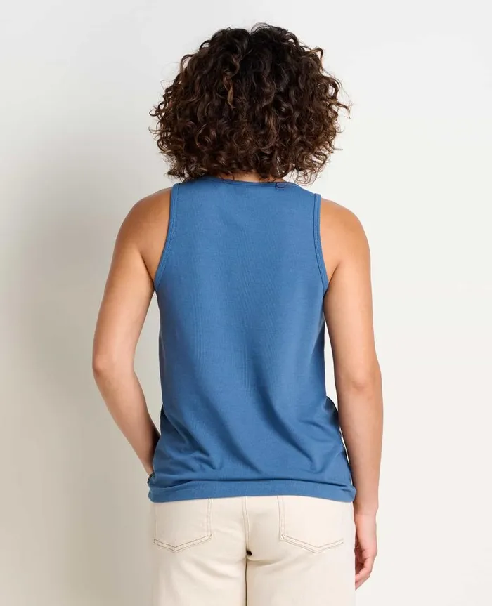 Women Shirts and Tops Toad and Co Piru Henley Tank Pacific Blue