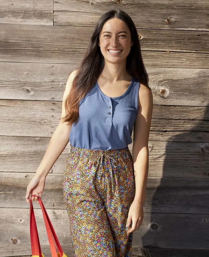 Women Shirts and Tops Toad and Co Piru Henley Tank Pacific Blue