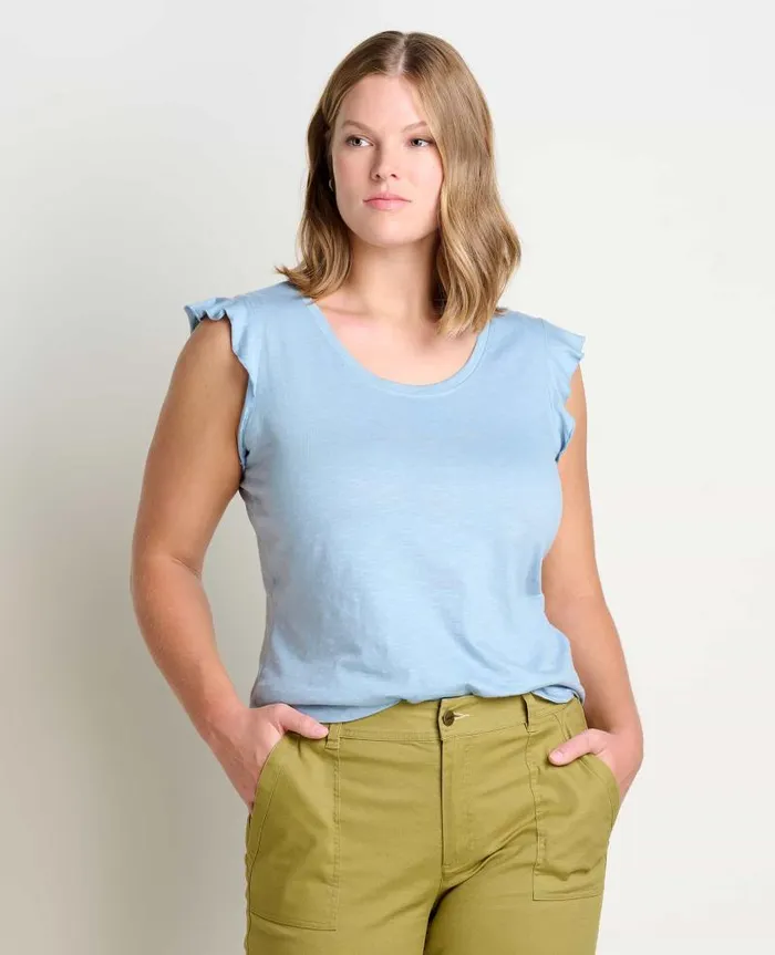 Women Shirts and Tops Toad and Co Rufflita II Tee Weathered Blue