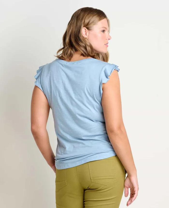 Women Shirts and Tops Toad and Co Rufflita II Tee Weathered Blue