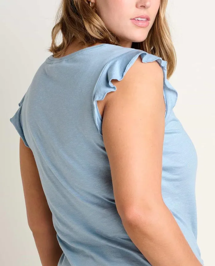 Women Shirts and Tops Toad and Co Rufflita II Tee Weathered Blue
