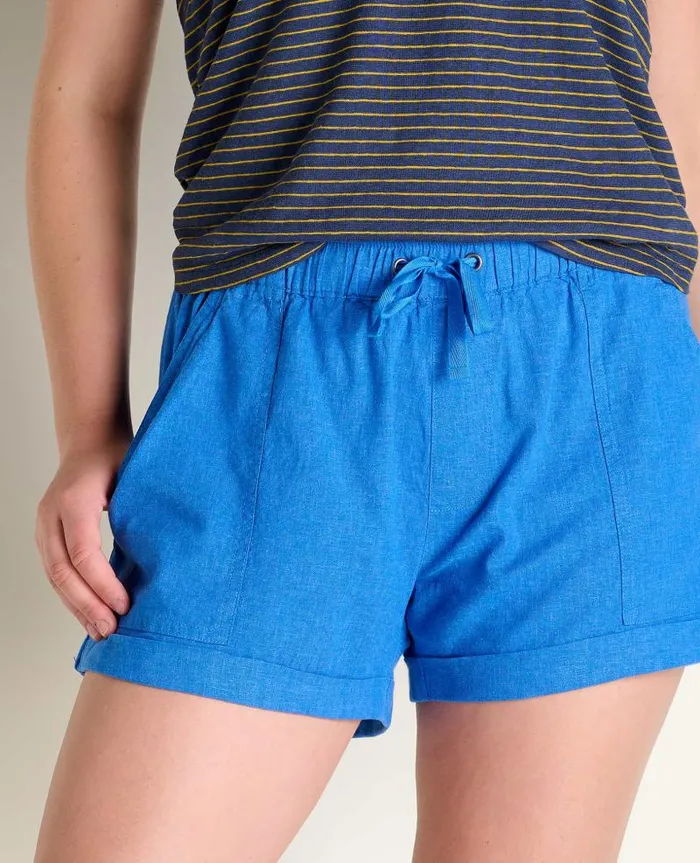 Women Shorts Toad and Co Taj Hemp Short Chicory