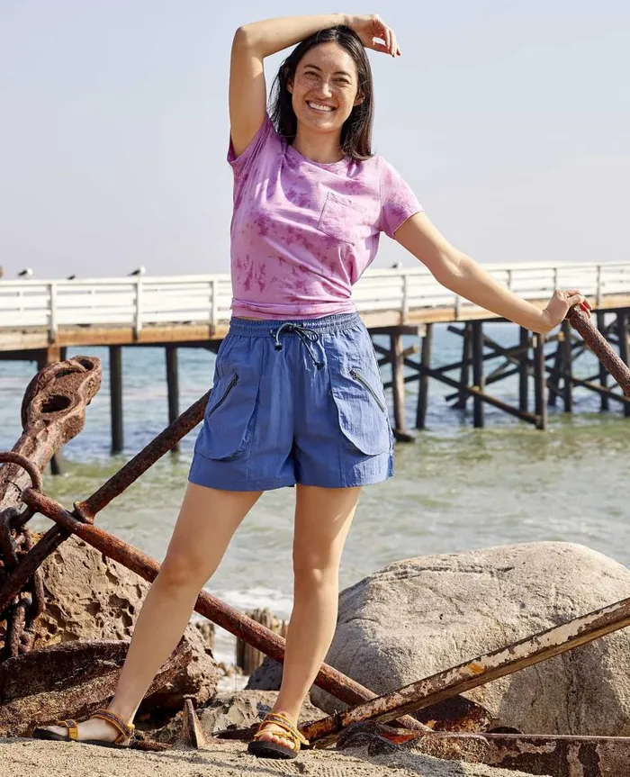 Women Shorts Toad and Co Trailscape PullOn Short Cornflower