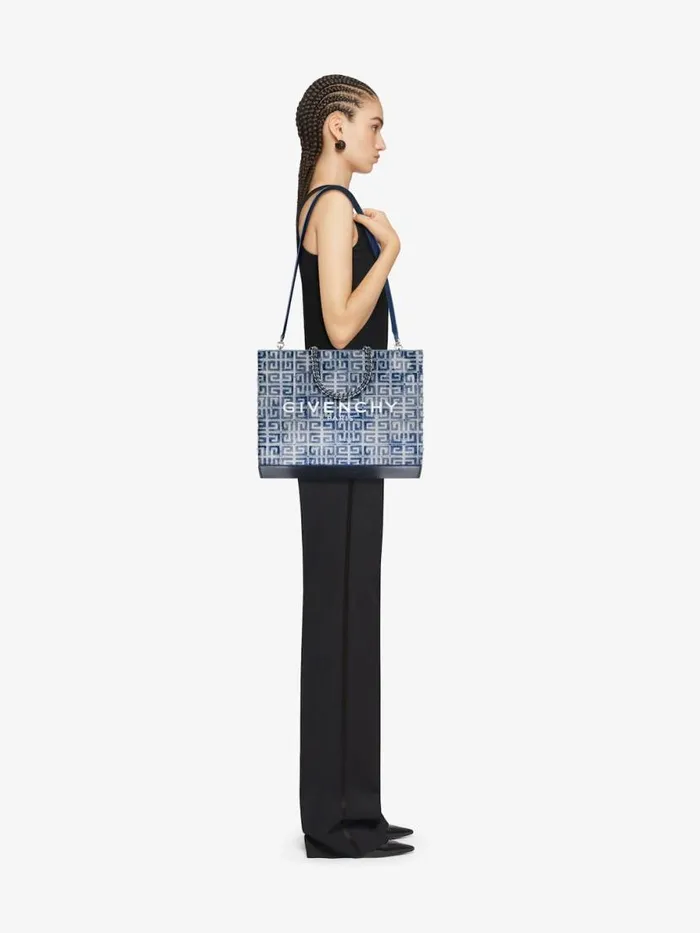 Women Shoulder Bags Givenchy Medium GTote Shopping Bag In 4G Denim With Chain Medium Blue Women Shoulder Bags Givenchy Medium GTote Shopping Bag In 4G Denim With Chain Medium Blue