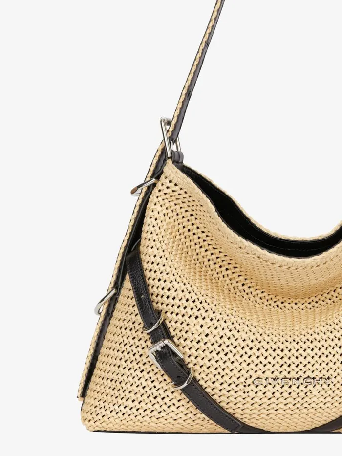 Women Shoulder Bags Givenchy Medium Voyou Bag In Raffia Natural Women Shoulder Bags Givenchy Medium Voyou Bag In Raffia Natural