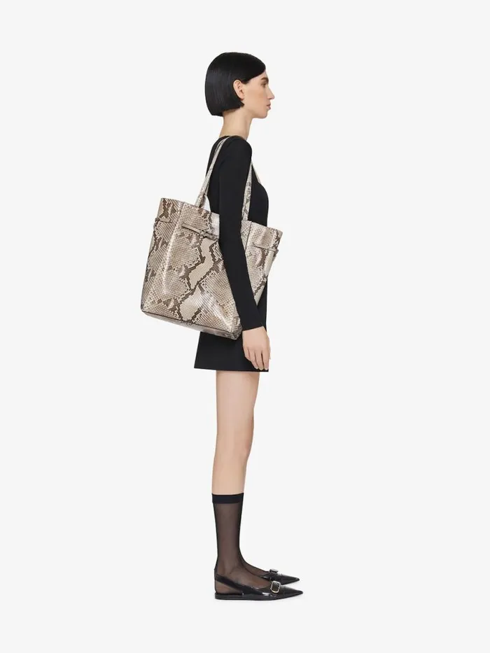 Women Shoulder Bags Givenchy Medium Voyou Tote Bag In Python Greynatural Women Shoulder Bags Givenchy Medium Voyou Tote Bag In Python Greynatural
