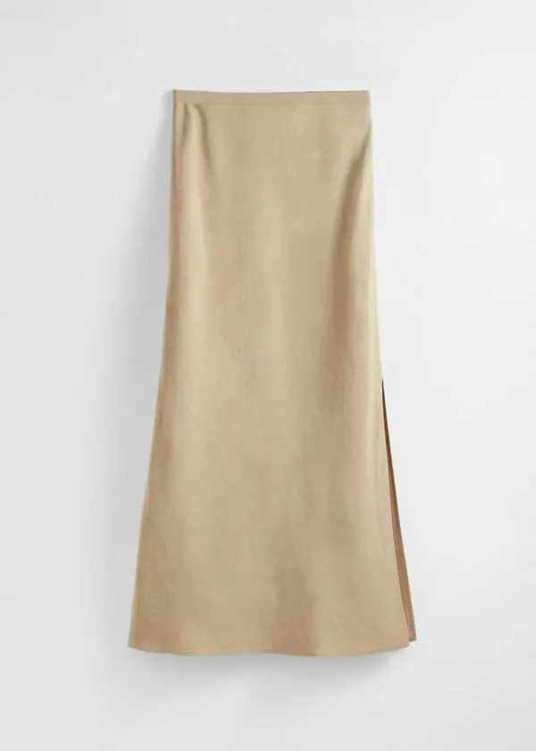 Women Skirts and Other Stories HighWaist Maxi Skirt Beige
