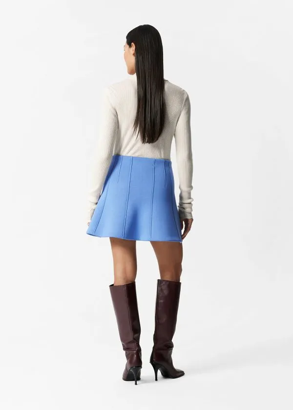 Women Skirts and Other Stories Mini Scuba Skirt Blue