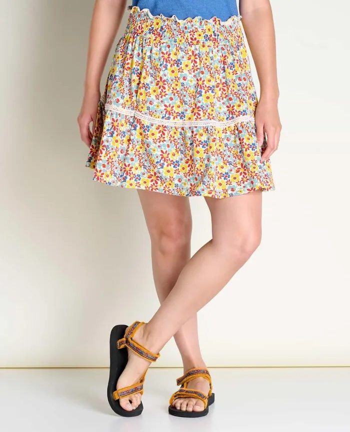 Women Skirts and Skorts Toad and Co Marigold Ruffle Skirt Barley Multi Floral Print Women Skirts and Skorts Toad and Co Marigold Ruffle Skirt Barley Multi Floral Print