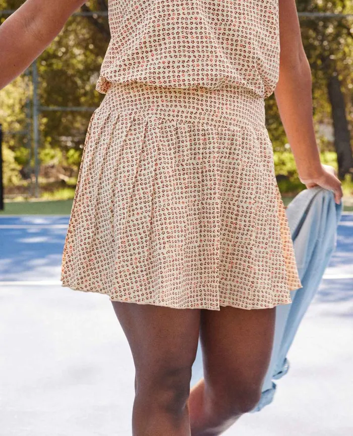 Women Skirts and Skorts Toad and Co Sunkissed Pleated Skort Barley Texture Print Women Skirts and Skorts Toad and Co Sunkissed Pleated Skort Barley Texture Print