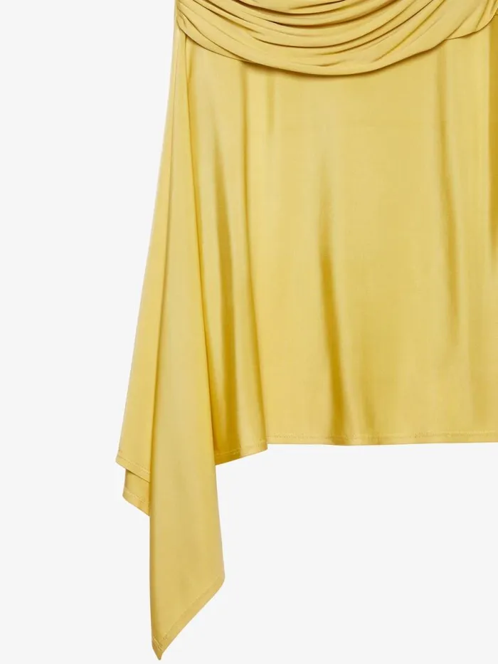 Women Skirts Givenchy Draped Skirt In Jersey Banana Women Skirts Givenchy Draped Skirt In Jersey Banana