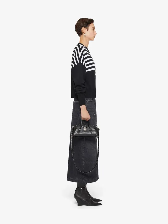 Women Skirts Givenchy Skirt In Denim With Patches Faded Black