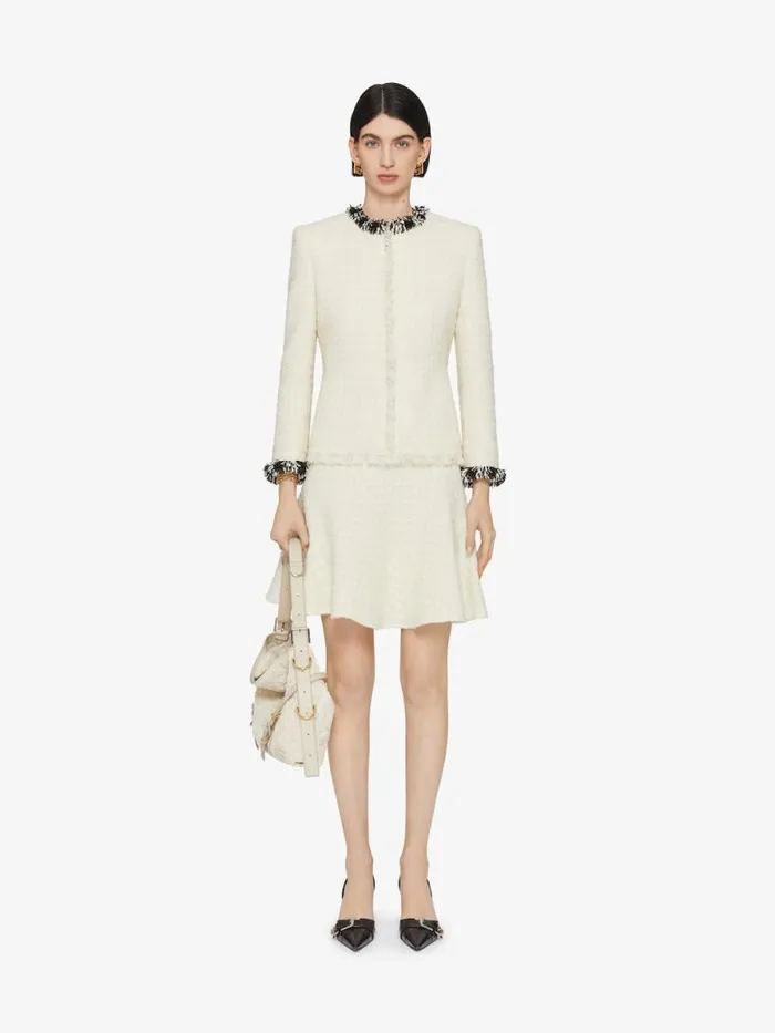 Women Skirts Givenchy Skirt In Tweed Ecru