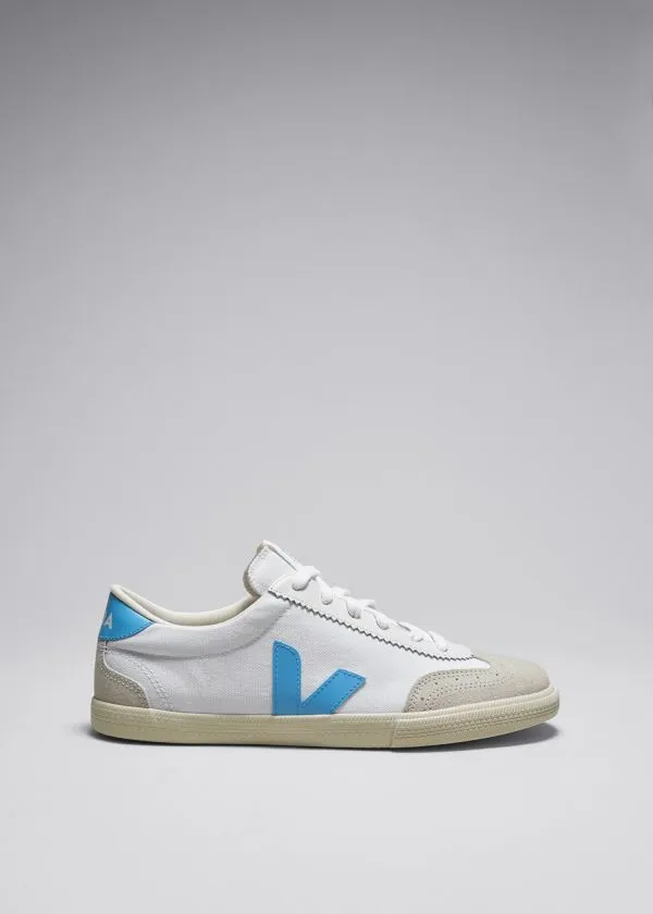 Women Sneakers and Other Stories Veja Volley Canvas Sneakers Light Blueandwhite