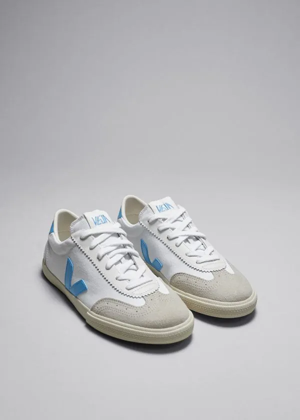 Women Sneakers and Other Stories Veja Volley Canvas Sneakers Light Blueandwhite
