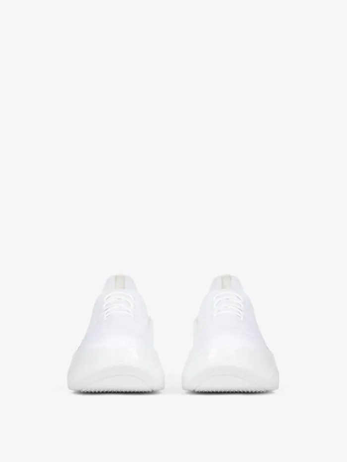 Women Sneakers Givenchy Marshmallow Wedge Sneakers In Rubber And Knit White