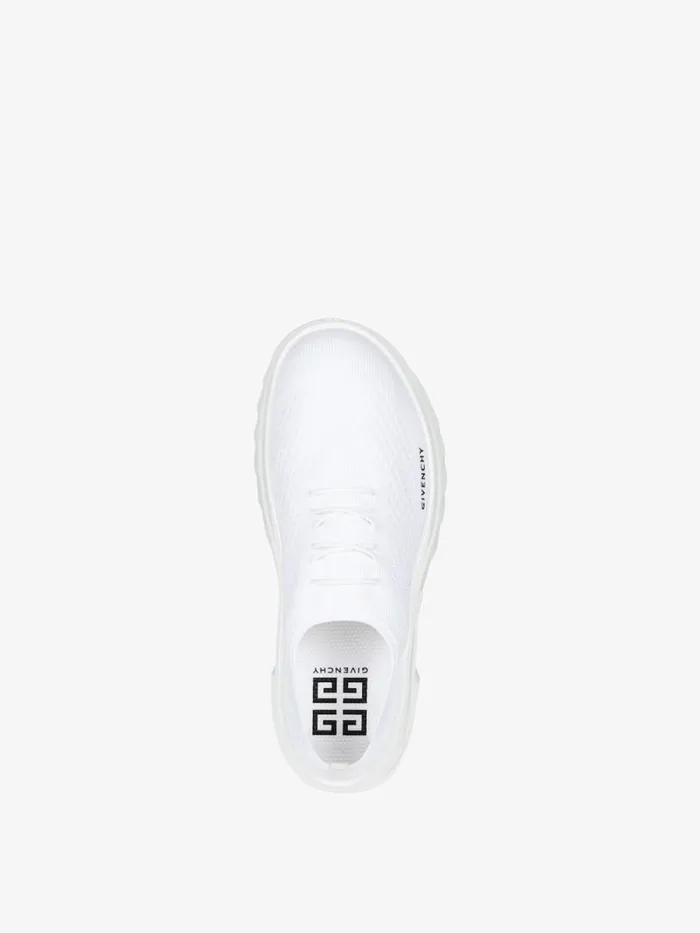 Women Sneakers Givenchy Marshmallow Wedge Sneakers In Rubber And Knit White