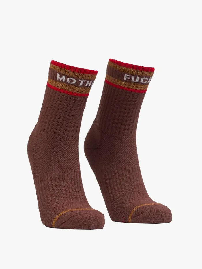 Women Socks Mother Denim Baby Steps Mf Brown