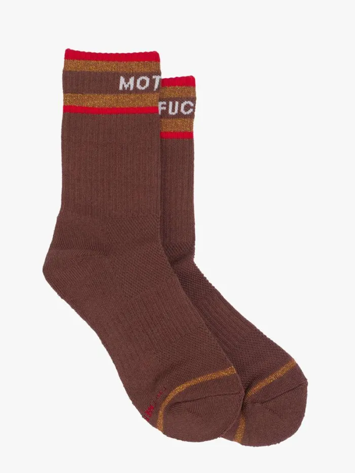 Women Socks Mother Denim Baby Steps Mf Brown