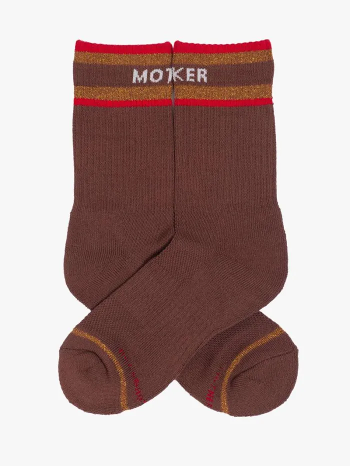 Women Socks Mother Denim Baby Steps Mf Brown
