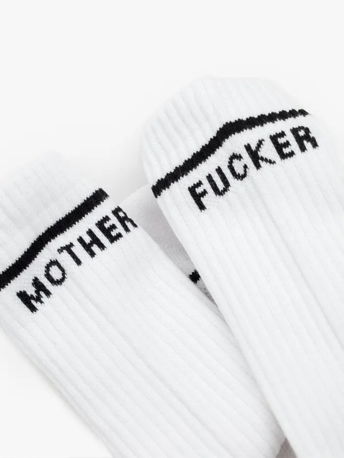 Women Socks Mother Denim One Small Step For Mankind Mf Mens Socks 8211 White