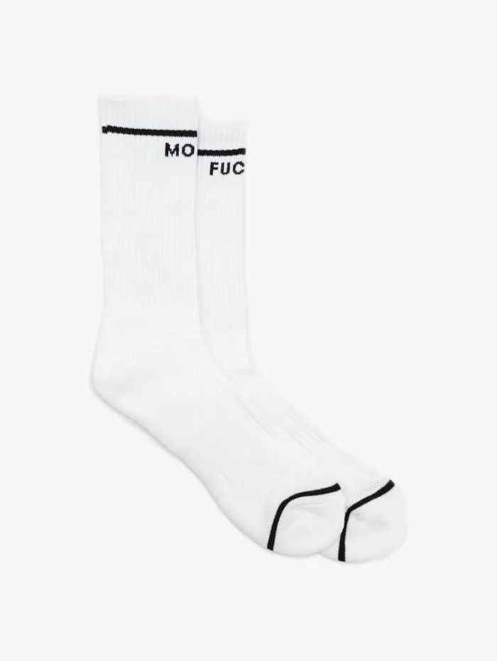 Women Socks Mother Denim One Small Step For Mankind Mf Mens Socks 8211 White