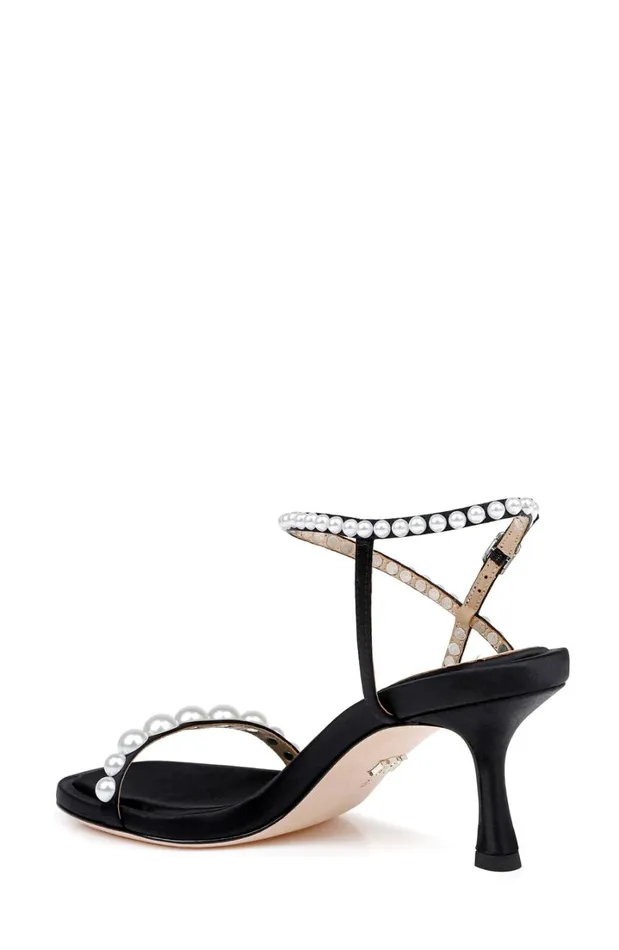 Women Stiletto Badgley Mischka Jolie Mid Heeled Sandals Black