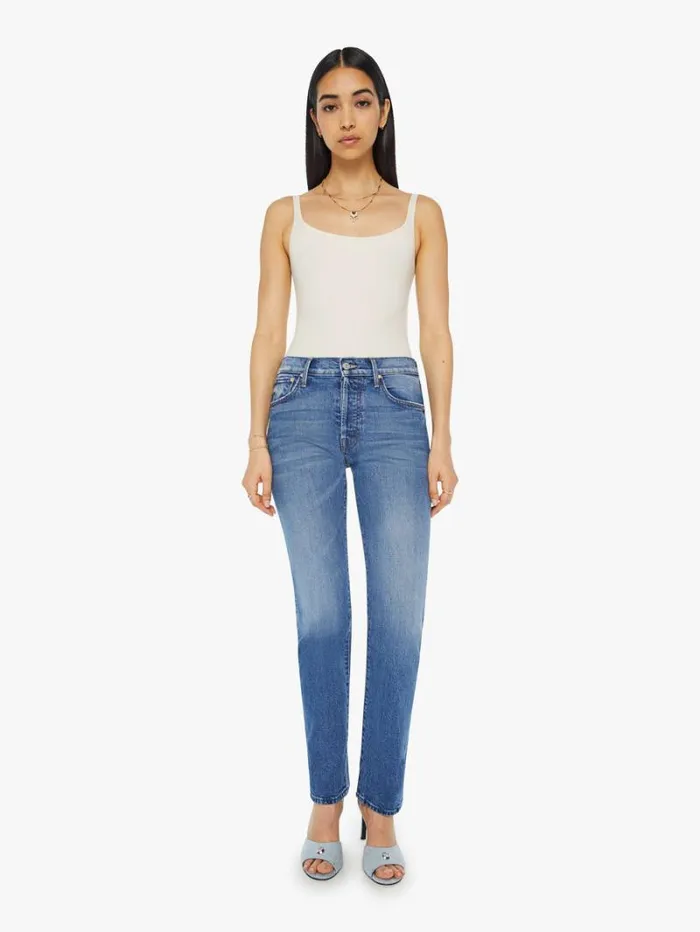 Women Straight Mother Denim The Hiker Skimp Wash Dream Team