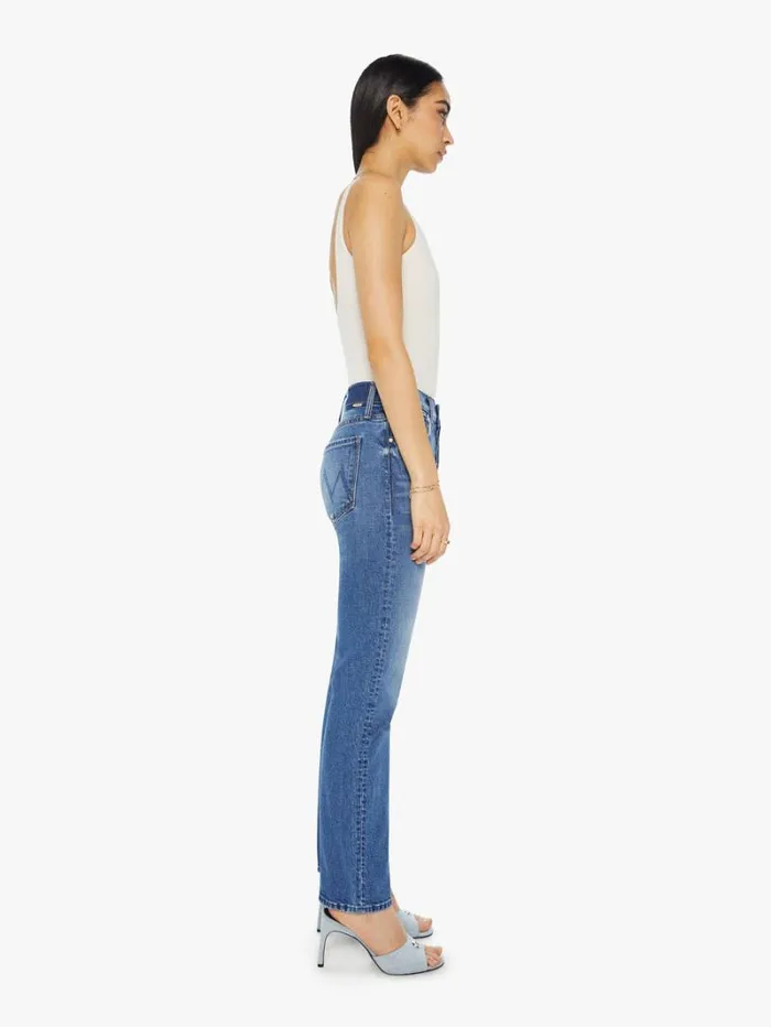 Women Straight Mother Denim The Hiker Skimp Wash Dream Team