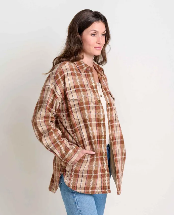 Women Sweaters Jackets and Layers Toad and Co Conifer Shirt Jacket Chai Plaid Women Sweaters Jackets and Layers Toad and Co Conifer Shirt Jacket Chai Plaid