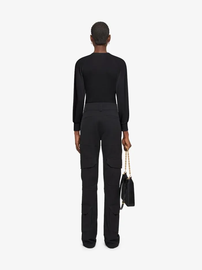 Women Sweatshirts and Hoodies Givenchy Slim Fit Sweatshirt In Fleece Black