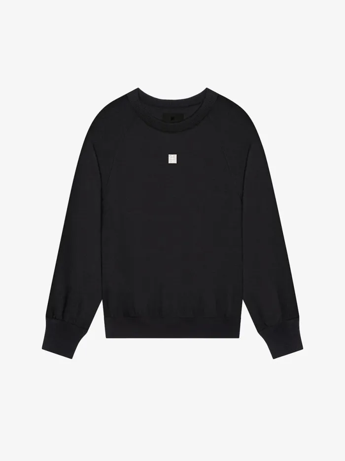 Women Sweatshirts and Hoodies Givenchy Slim Fit Sweatshirt In Fleece Black