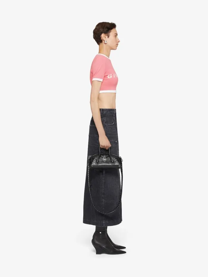 Women TShirts Givenchy GIVENCHY Cropped Tshirt In Cotton Flamingo