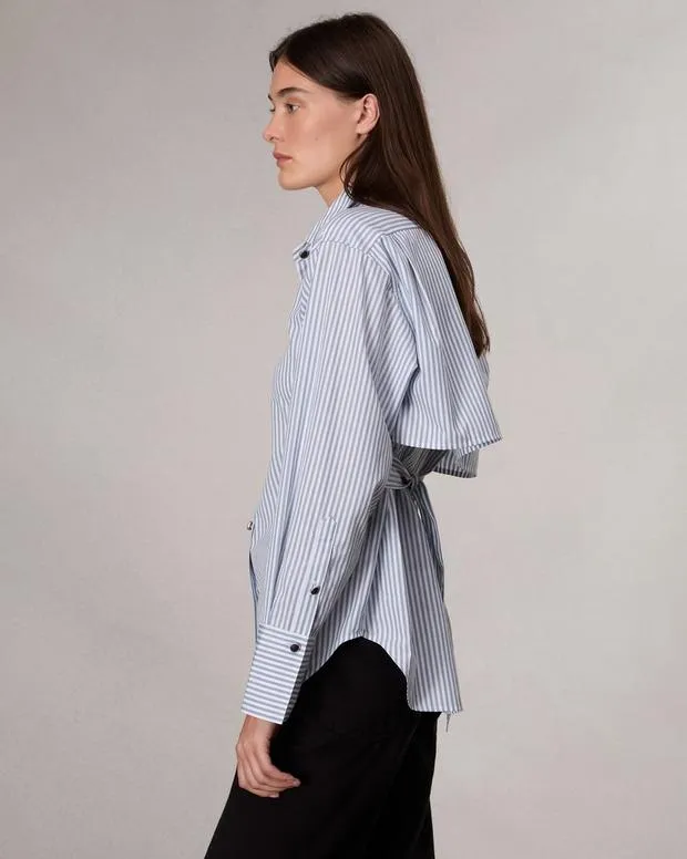 Women TShirts rag and bone Eve Striped Shirt Blue Stripe