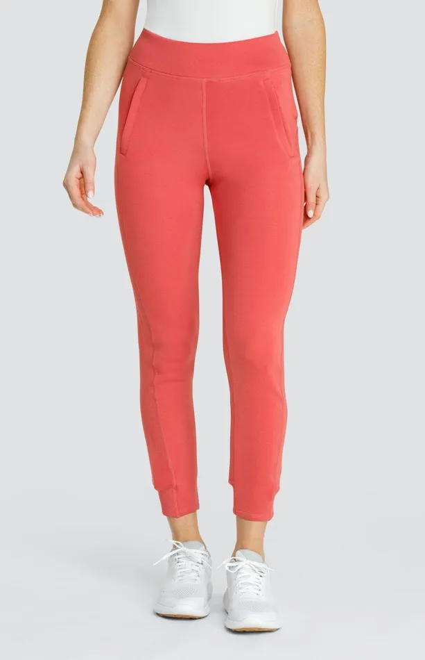 Women Tail Activewear Ankle Pants Kass 28034 Jogger Cherry Rose