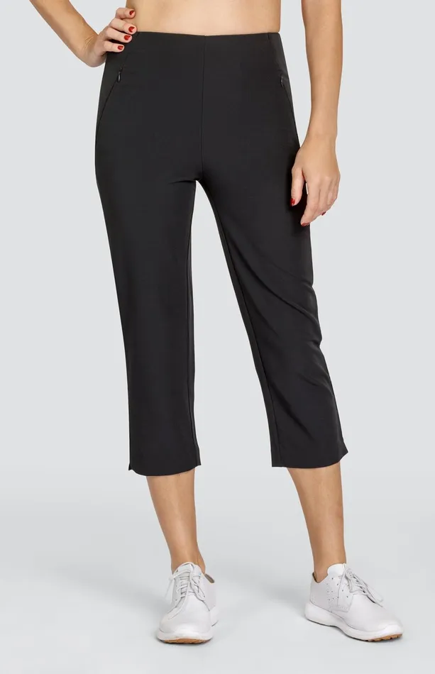 Women Tail Activewear Capris Allure 22034 Capri Onyx Black