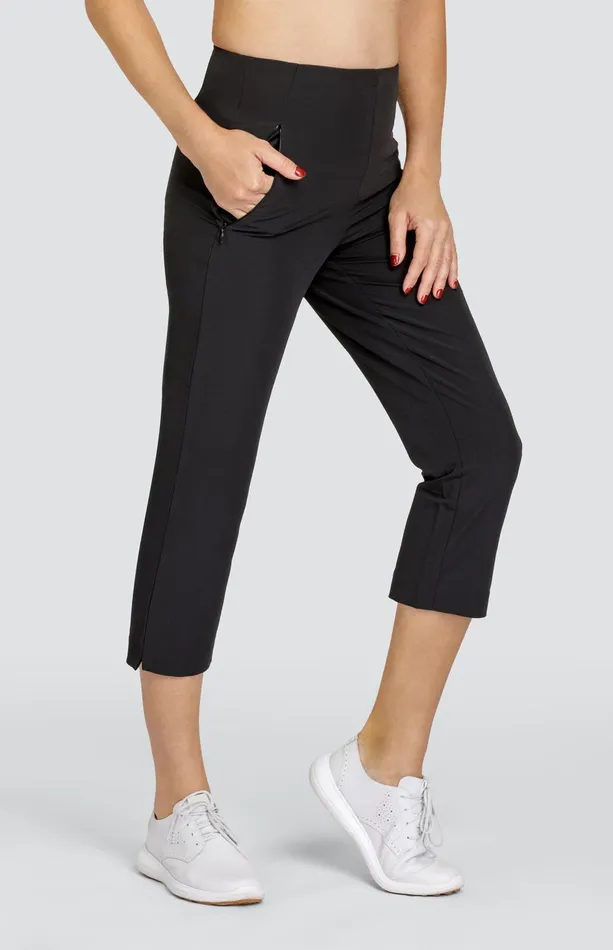 Women Tail Activewear Capris Allure 22034 Capri Onyx Black