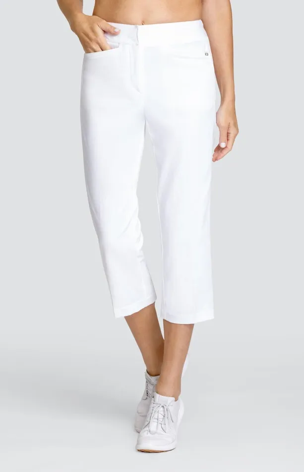 Women Tail Activewear Capris Classic 23034 Capri Chalk White